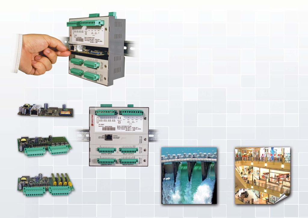 Expansion cards CVMk2 is designed with three expansion slots, where we can house different optional cards giving additional functions to measurement: Free voltage digital 8I/8O (opto-coupled