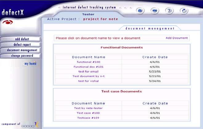 Generic Modules View Document Management Add Document A user can add a document