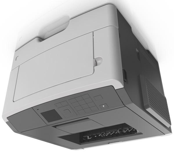 M1145dn printer model 1 2 3 4 5 6 8 7 1 Printer control panel 2 Paper stop 3 Standard bin 4 Front door release