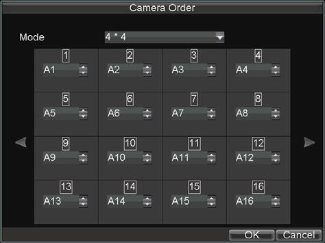 Setting Camera Order Setting the camera order allows you to logically position cameras for more efficient monitoring of your own individual location. Figure 5.
