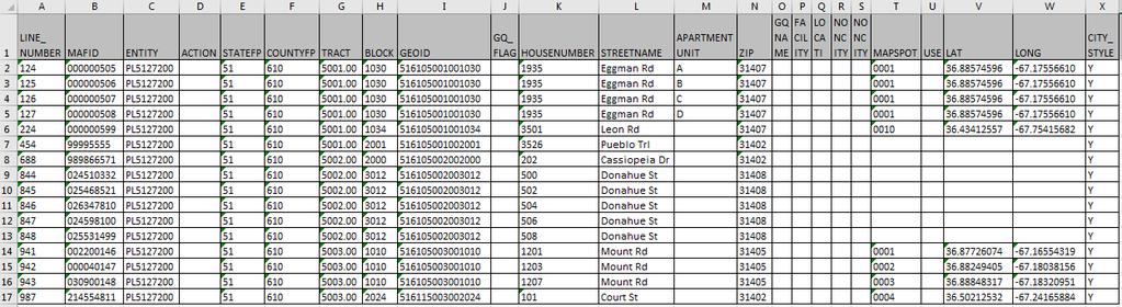 Address List Microsoft Excel