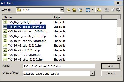 Opening.shp files in Esri ArcGIS: Browse and add data Browse for your data.
