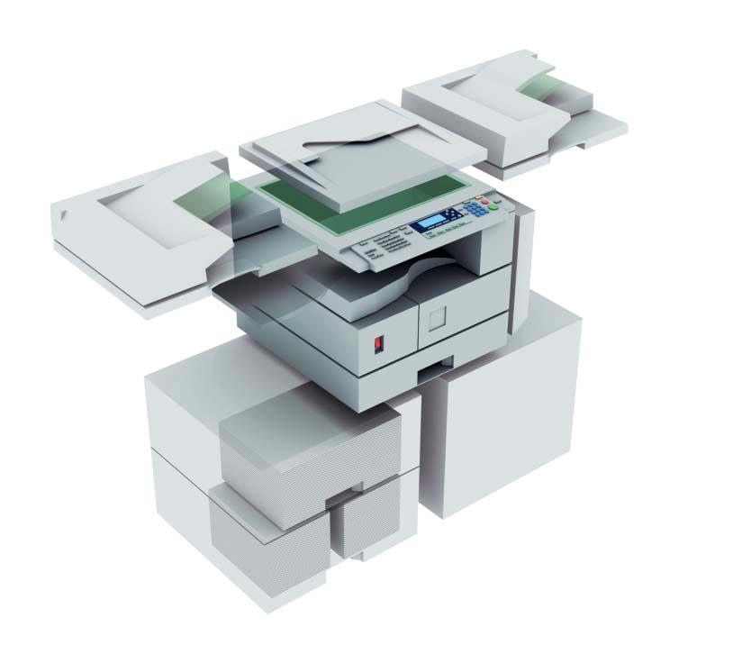 (DSm620 and DSm620d) Cabinet for storage (optional) A choice of a 1 or 2 x 500-sheet Paper Tray is available on all machines to ensure long, uninterrupted print runs A productive document solution to