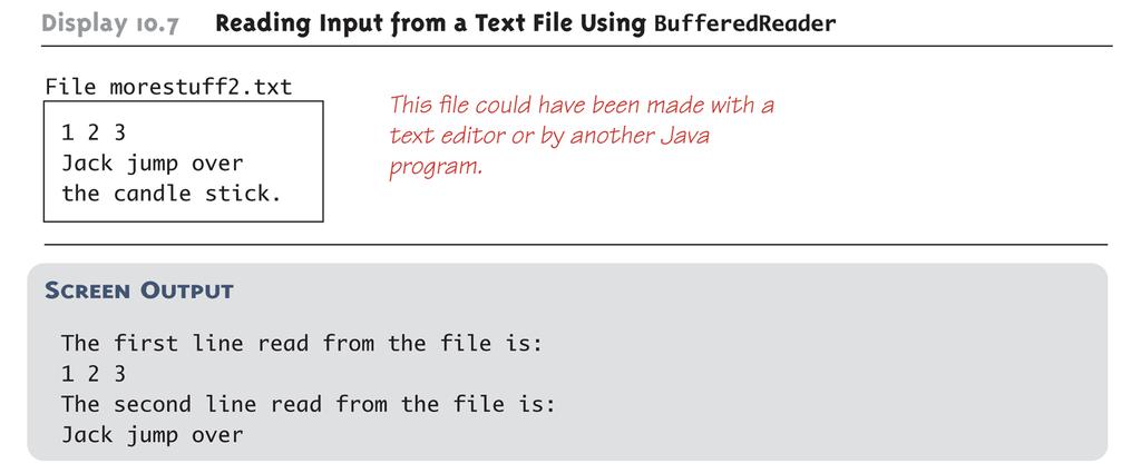 Reading Input from a Text File