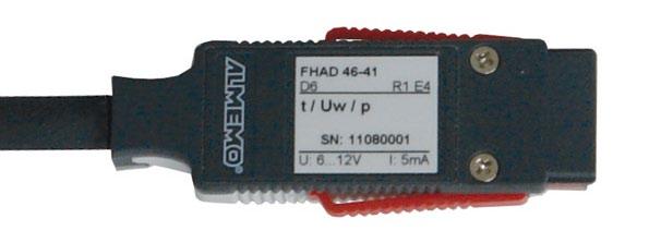 The ALMEMO plug incorporates 6 screw terminals - 2 for the sensor s power supply and 4 for its measuring signal.