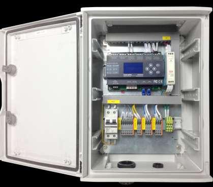 Expandable I/O An example of UES100 put inside a IP65 monitoring box IP65 Enclosure UES100 BASE Monitoring Unit 2 x RS485 Inputs for Expansion