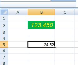 The VBA Interface in EXCEL Put a number into another cell.