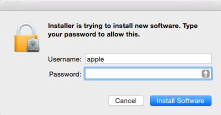 Input your power-on password, then click