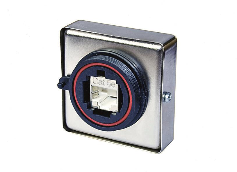 PX039/IDC coupler Rear panel mounted Shield Back Shell Accessory Maintains RJ45 coupler screening