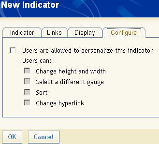 Configure the Indicator 1 Click the Configure tab.