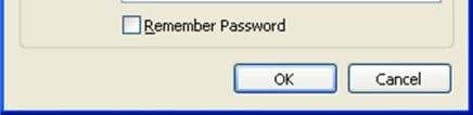 entered the username, password or server settings as shown