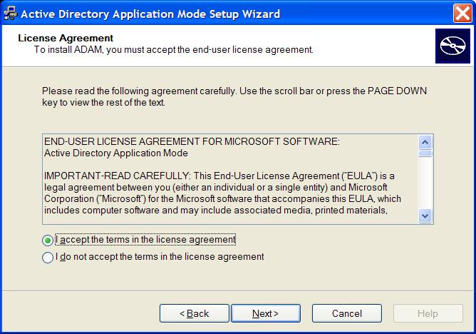 4 Accept the license agreement, then click Next.