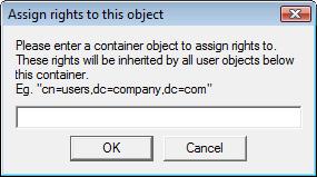 IMPORTANT: If the Microsoft Active Directory instance is deployed by copying and running the adsscheme.