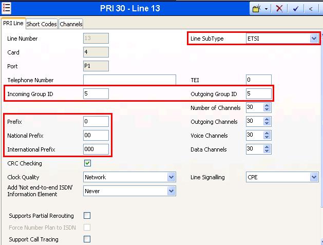 4.5. PSTN Line Select the Line icon shown in Figure 6 and add a new line to the PSTN as shown in Figure 1 using the parameters shown in the following table.