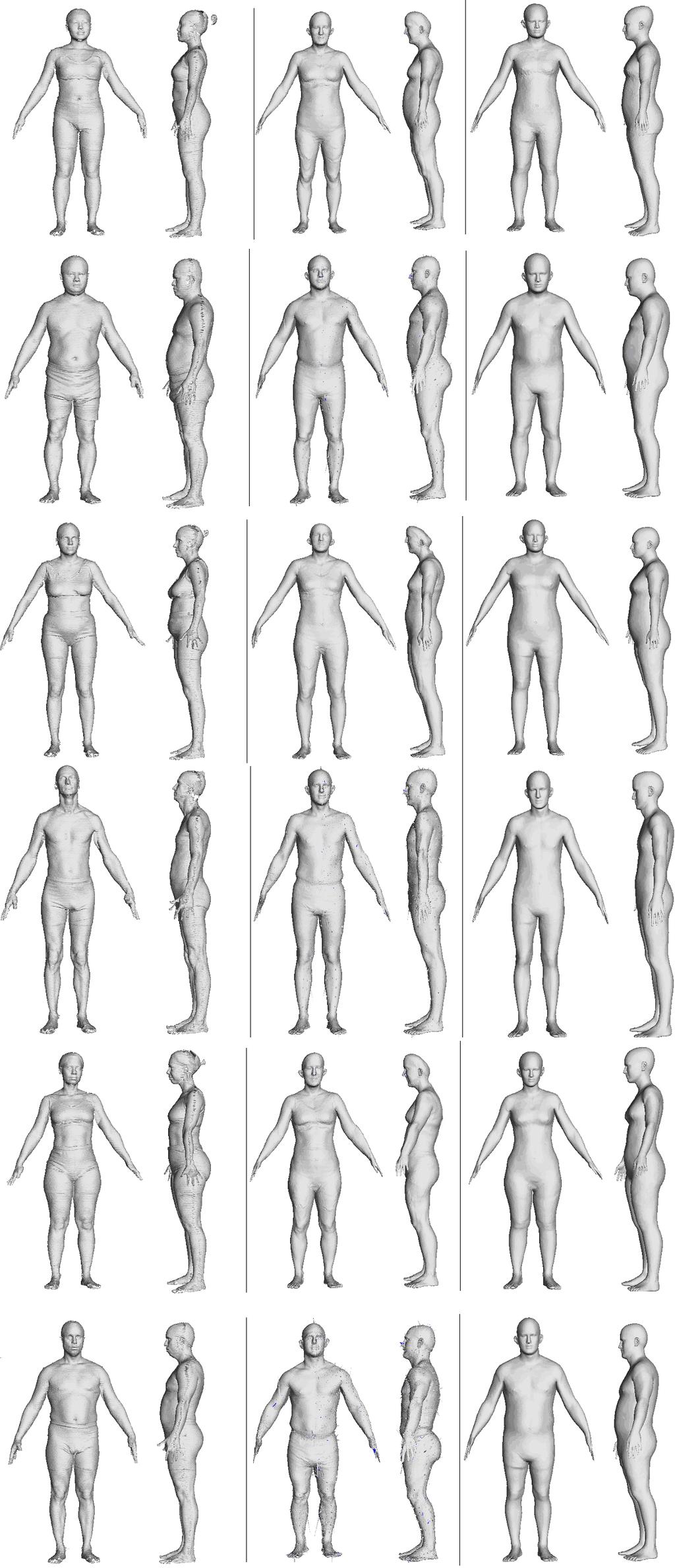 Yeo, and K. Wohn. 3d body reconstruction from photos based on range scan. Edutainment 2006, pages 849 860, 2006. [21] T. Vetter and V. Blanz.