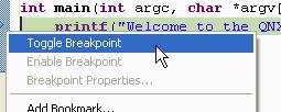 shown as a little circle with a check mark, which you can also set or remove while you write your code. Setting breakpoints.