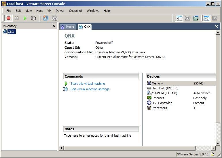 4. A Real-time Program Project Start the QNX Momentics IDE on your development host.