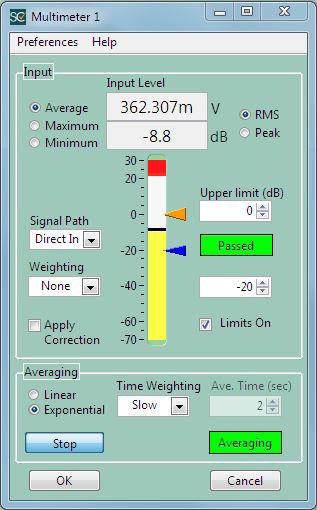 Audio Test and Measurement System Virtual Instruments SoundCheck includes a virtual real time analyzer,