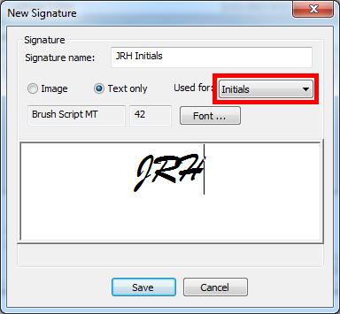 Click save when you are satisfied with the signature s appearance.