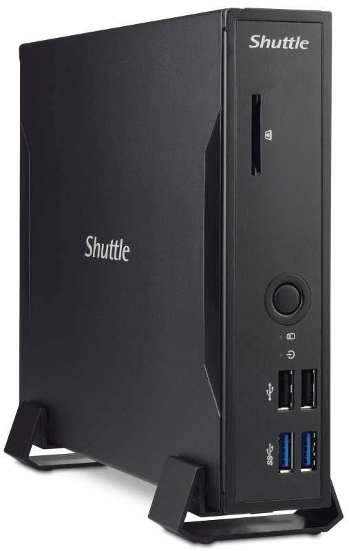 Fanless Slim PC D 4371XA - more comfort and efficiency at work Never underestimate the power of small. The robust Shuttle Slim-PC D 4371XA packs dual-core power for multitasking in a compact 1.