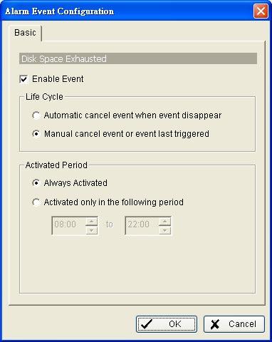Guard Event - System Event Step 1 Step 2 Step 1: Click and highlight System Event on the event type list and click Inset Event icon.