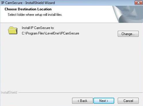 Installation Select folder where setup will install files.