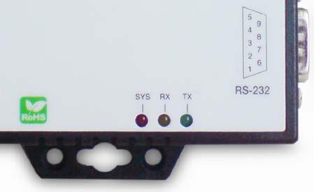 LED Indicators SYS (Red): It is a power indicator (When the power is on, the SYS LED will be on.