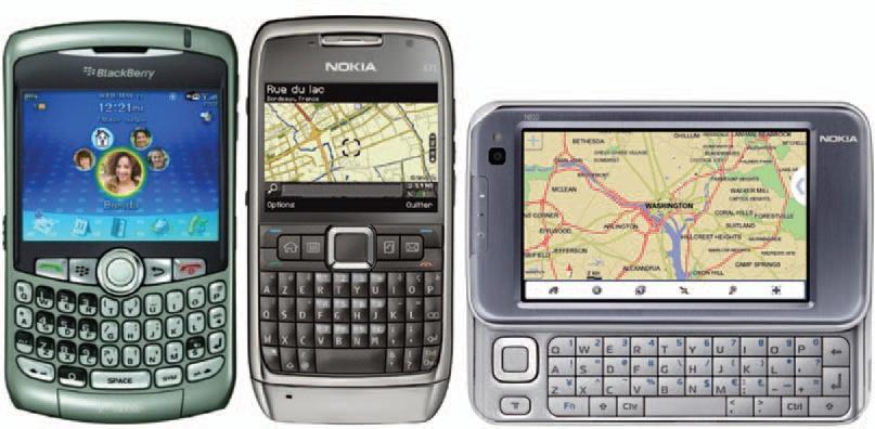 The popular RIM Blackberry (http://www.blackberry.