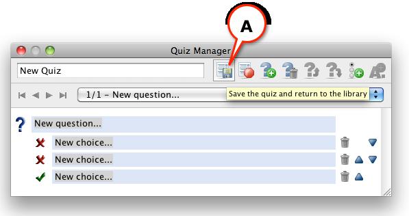 The quiz will save locally on your computer.