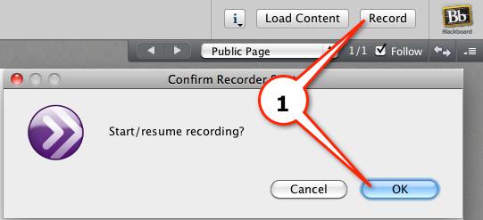 Archiving 1) To archive the session click Record and click OK when it prompts you