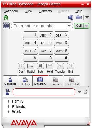 2.3 The IP Office Softphone Windows Using the IP Office Video Softphone: Shutting Down You can arrange the IP Office Softphone window to suit your needs, showing or hiding many of the controls.