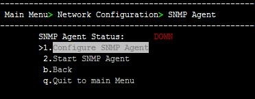 Static Route Configuration 2. Configure static routes for the Version 7.4 platform according to the new network subnets. 8.1.5.6 SNMP Agent 1.