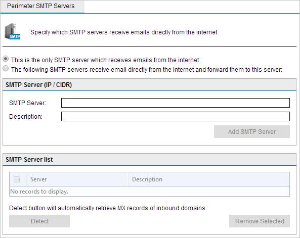 Screenshot 128: Perimeter SMTP Server settings 2.