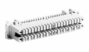 between rods) or on back mount frames Suitable for use in all xdsl and ADSL2+ circuits Robust long-term environmental stability allows both indoor and outdoor installation Supports all LSA-PLUS