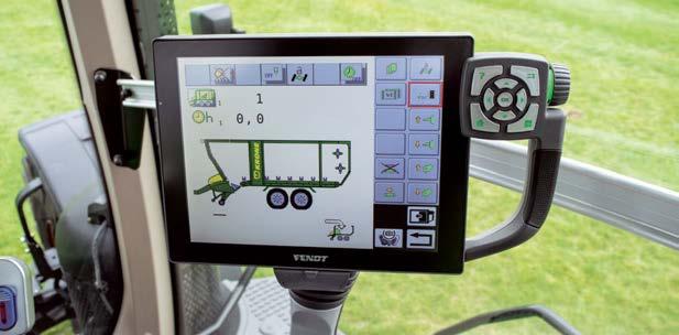 The same applies to the KRONE ISOBUS terminals which are also compatible with third-party machines. In addition, also the tractor joystick can be used to operate a KRONE machine.