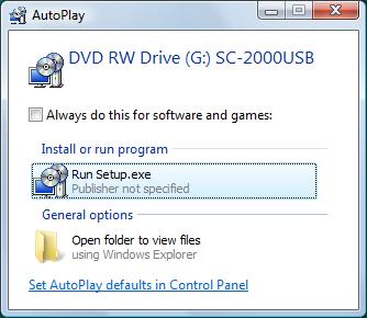 You must have administrator privileges in order to install the software on a computer running Windows XP, Windows Vista or Windows 7.