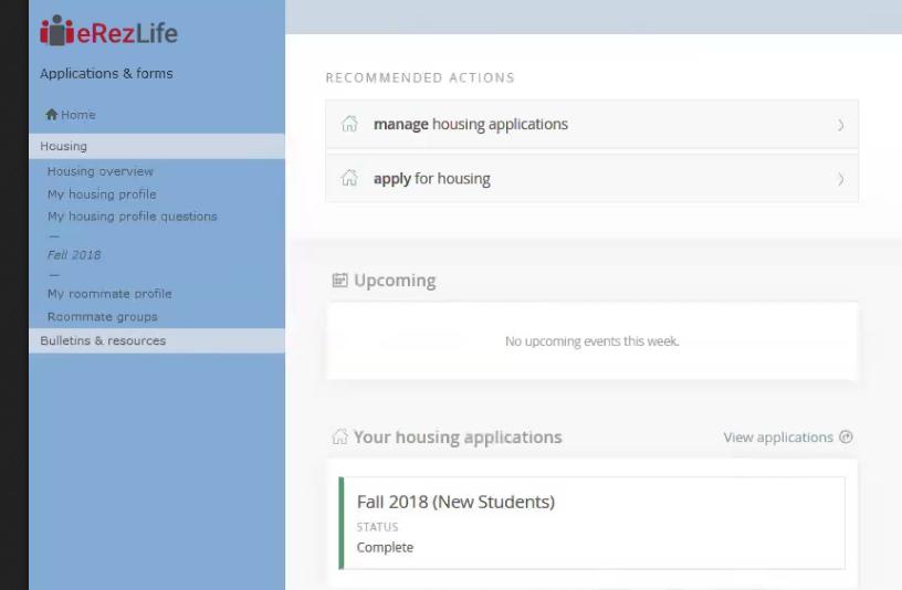 Very Important Tips: You must complete your Housing Application and My Roommate Profile before you can create a Roommate Group or begin searching for roommates.