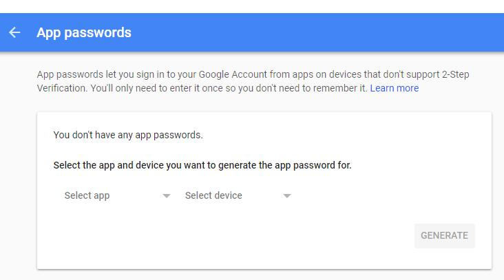 GMAIL Step 3 Continued Go into Sign-in & Security by clicking the arrow. Scroll to the bottom of the settings page and turn on (Switch to blue) in the Allow less secure apps: ON 2.