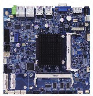 BM-0972 Thin Mini-ITX Intel Pentium N3710 / Celeron N3060 Embedded SoC MIC-In SATA 3.0 PCIe (x1) SATA Power COM 4 COM 3 PS/2 MS PS/2 KB 2 x USB 2.