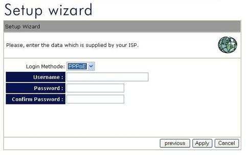 Depending on the chosen provider, you may need to enter your user name and password or hostname in the following