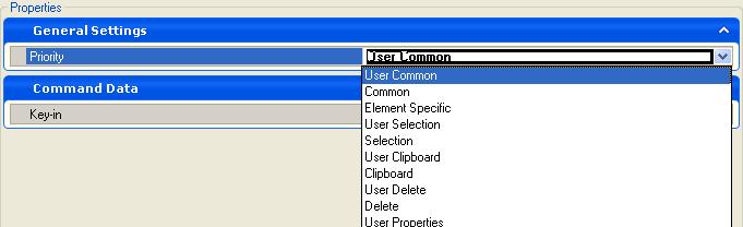 With this type of customization, only additions and deletions to the MicroStation context menus are stored.