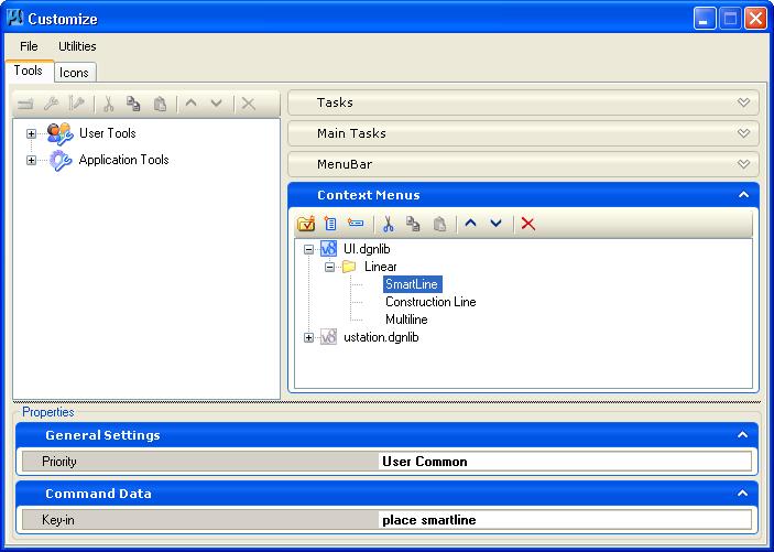 Icons Tab Multiline PLACE MLINE CONSTRAINED 8 Right press in the view to open the context menu.