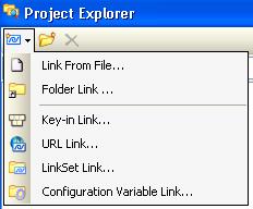 Project Explorer Review Validating links The right click menu for links and models also includes a Validate option. Select this to verify that the file or URL to which the link points still exists.