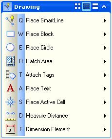Application Window The task tabs have icons that let you change the way tools are presented. The default layout mode is the Panel layout.