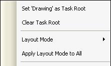 The icon belonging to the first tool in a task is displayed on the task's tab. You can select a different icon for the task by editing the correct DGN library in the Customize dialog.