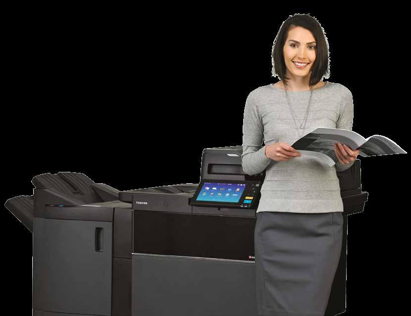 AirPrint and Mopria support means mobile users can print to the MFP with ease.