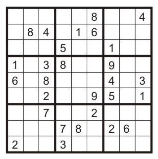 Example: Cryptarithmetic Domains: Constraints: Example: Sudoku Each open square Domains: {,2,,9) Constraints: 9-way alldifffor each column 9-way alldifffor each row 3 9-way alldifffor each region