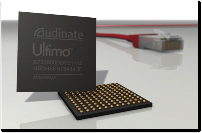 Ultimo Features Cost effective for low channel 2x2 audio channels 4x4 audio channels (new) Standard Dante features Auto Discovery Label- based routing Plug and play operation