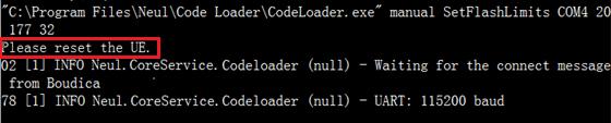 3. Double-click the Codeloader-Erase.bat to run the file. Figure 22: Run the Codeloader-Erase.bat 4.