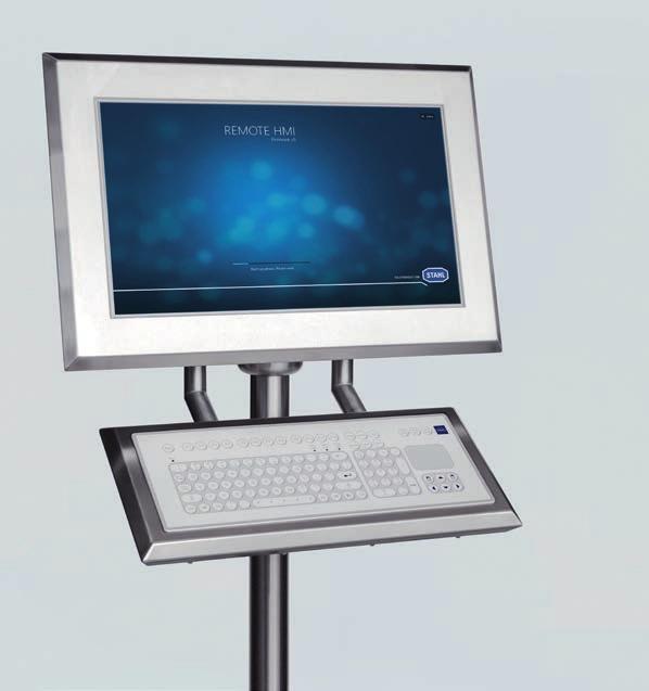 Station for safe areas with multi-touch display in 24 widescreen format